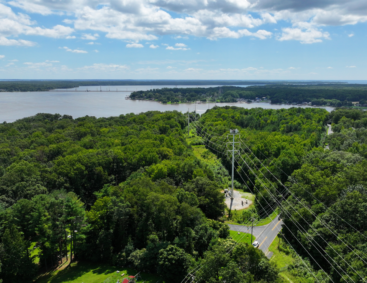 Aerial photo of the new property