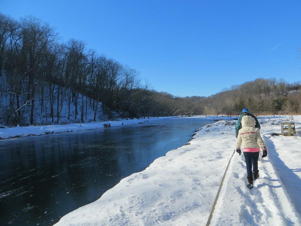 hiking winter eden mill harford county maryland dettner judy